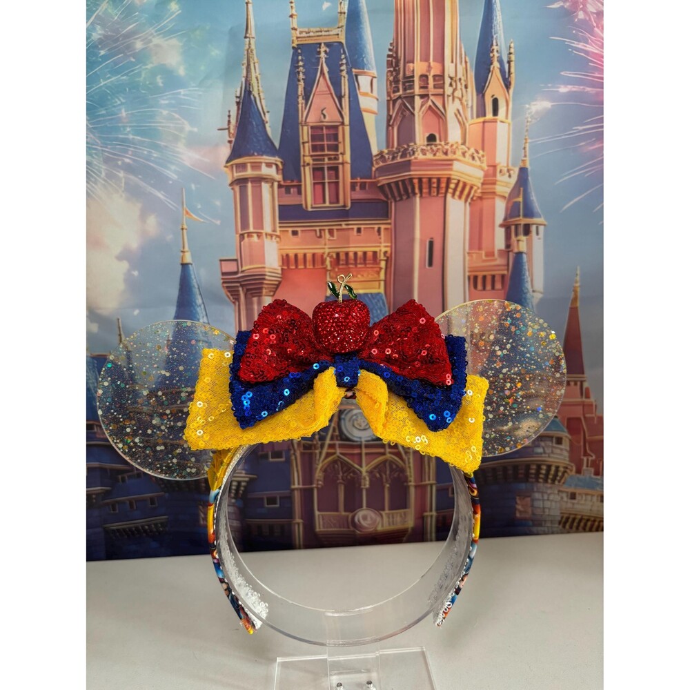 Resin glow in the dark Mouse Ears Headband Enchanting Garden Princess